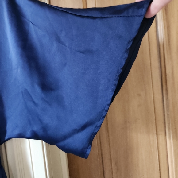 PEDAL & PUP Elegant Navy Blue Satiny Jumpsuit SIZE M - Picture 5 of 14